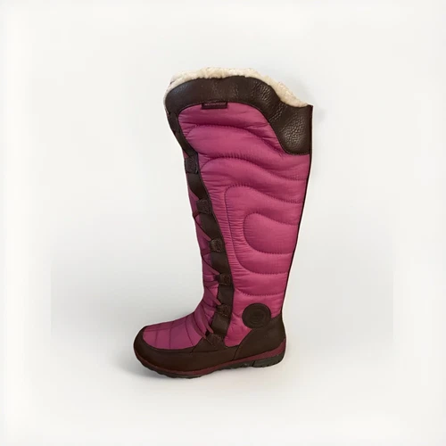 Stivali Timberland donna 7 5 cristallo montagna alti stringati marrone viola