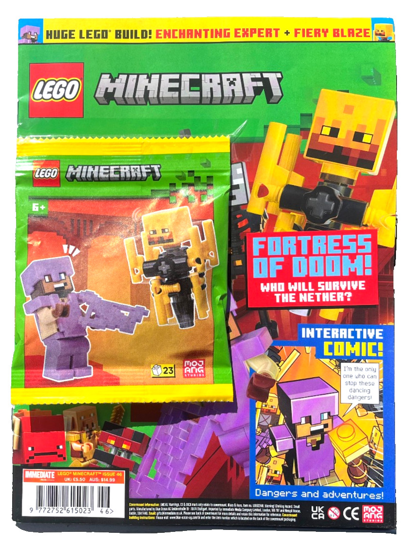 LEGO MINECRAFT MAGAZINE #46 ~ NEW WITH ENCHANTING EXPERT!