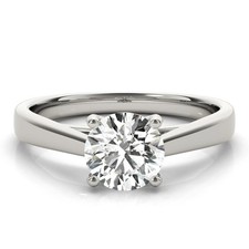 Lab-Created 1.70 Ct Round Cut White Diamond Wedding Ring 14K White Gold FN