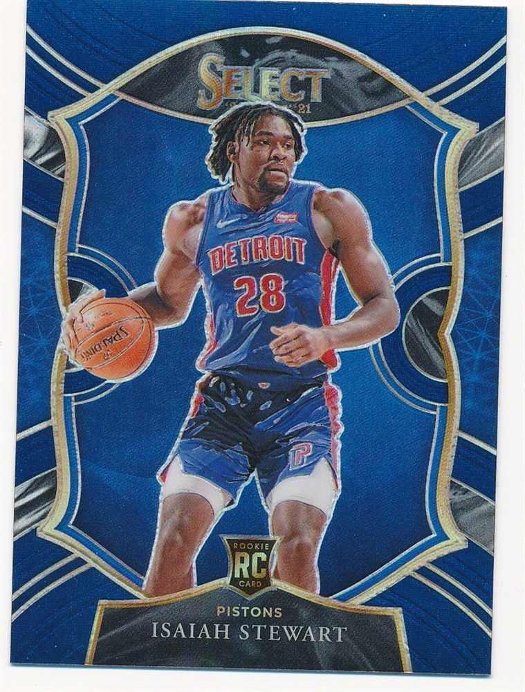 ISAIAH STEWART 2020-21 SELECT BLUE PRIZM CONCOURSE #76 RC COLOR MATCH MINT