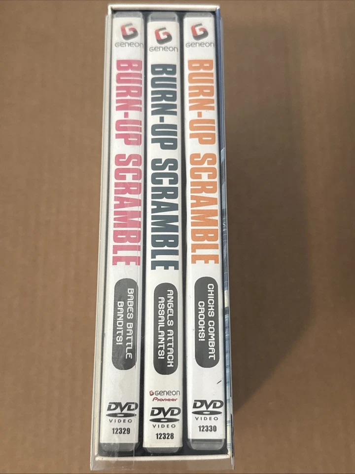 Burn-Up Scramble DVD Limited Edition DVD Box Set Anime 3 Volumes RARE OOP - Image 4 of 4