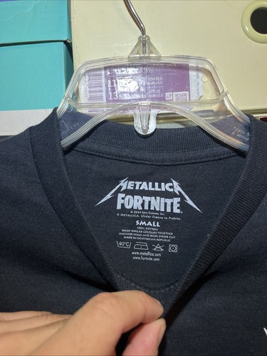 Camisa de Colaboración Metallica X Fortnite para Hombre Negra Talla Pequeña - Imagen 3 de 7