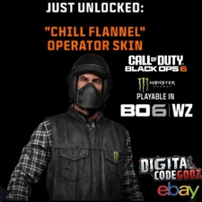 COD Black Ops 6 / WarZone ✨️ Chill Flannel Operator Skin ✨️ Exclusive  ✨️