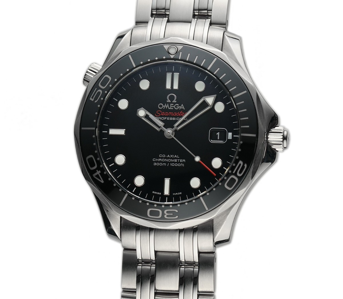 Omega Seamaster 42mm Diver 300m Steel Black Dial