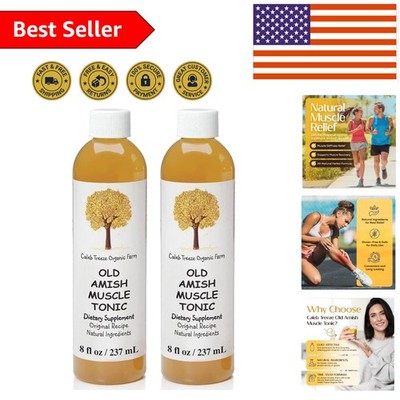 Fast-Acting Old Amish Muscle Tonic 8 oz (2 Pack) - Natural Cramps Relief