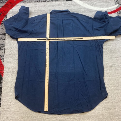 Polo Ralph Lauren Oxford Shirt 3XLT 3XL XXXL 3X Tall Blue Pony Outdoors Casual - Picture 5 of 10