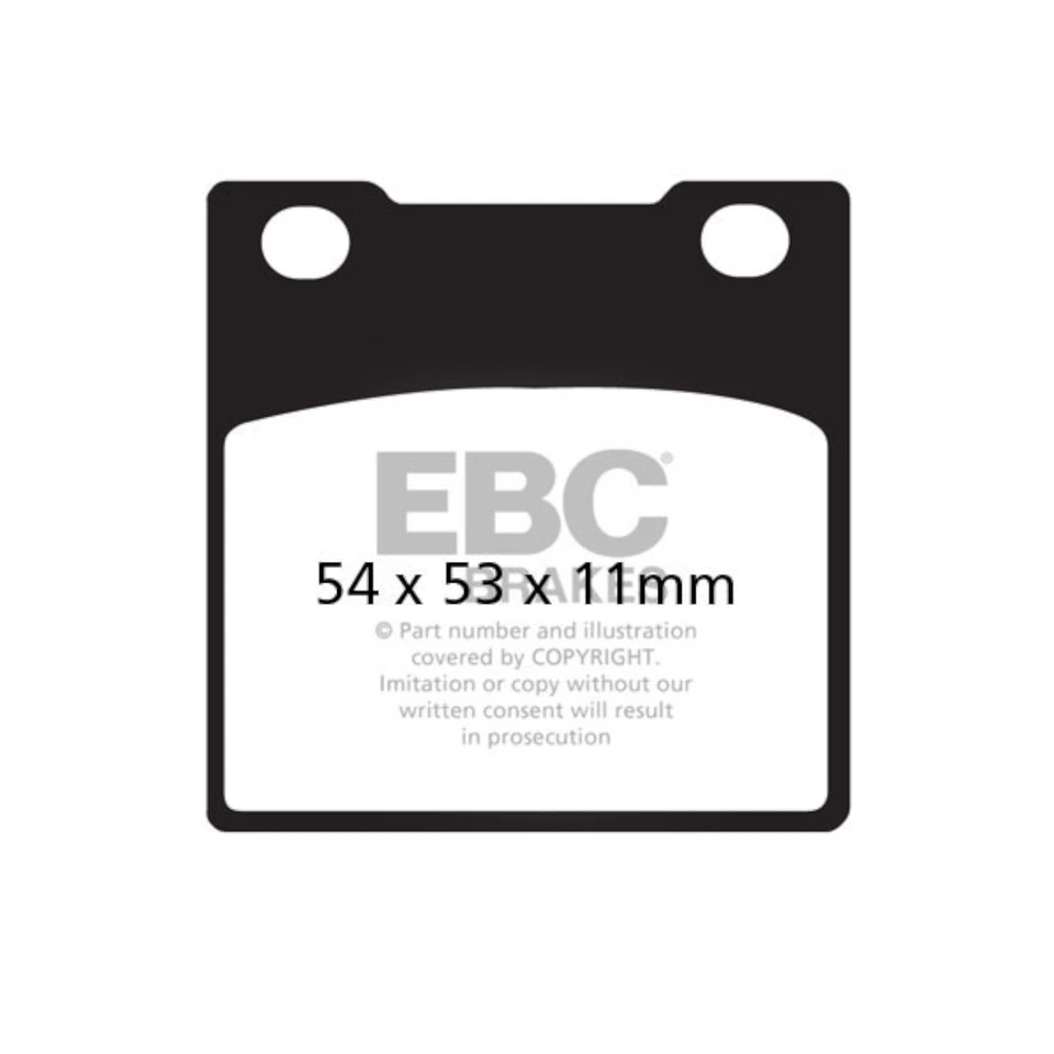 Pastillas Freno HONDA CM 400 T 1980-1981 Delanteras Semi Sinterizadas EBC Foto 2 de 4