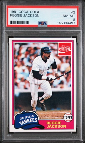 Reggie Jackson #2 1981 Coca Cola card