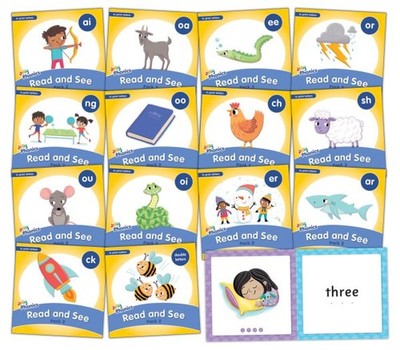 Jolly Phonics Read and See, Pack 2: In Print Letters (American English Editio...