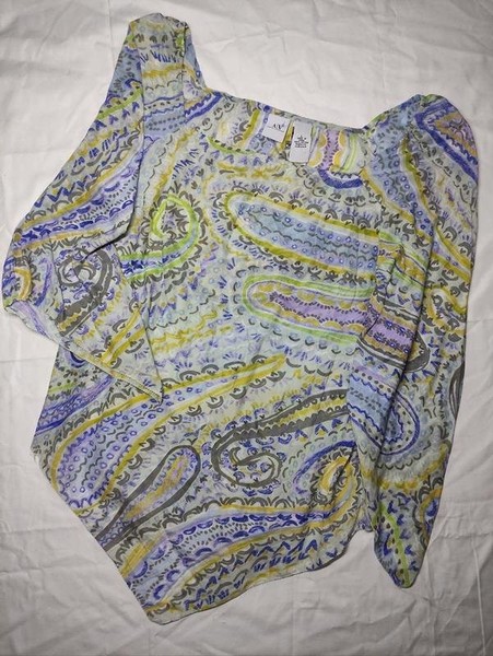Women Armani Exchange Shirt Green Cotton 40 / L /