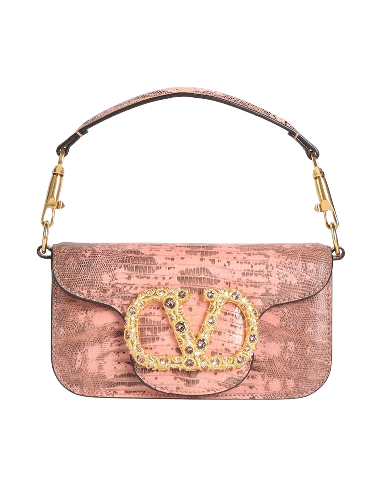 Valentino Garavani - Women - Leather Baguette bag - Blush 758690₽