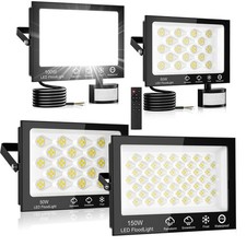 100W 150W 200W Outside LED Floodlight Light,Security IP66, Outdoor Garden Lamps