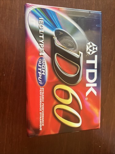 TDK D60 Cassette Nastri IEC1/Tipo 1 Posizione Normale Audio 6 Nastri Sigillati NUOVO - Foto 4 di 4