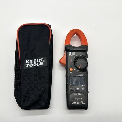 Klein Tools CL380 True RMS Digital Clamp Meter w Leads & Case Tested Power On