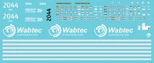 N Scale - Wabtec Demo ES44AC GECX 2044 Locomotive Decals