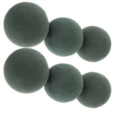  6 Pcs Craft Flower Mud Decorative Sponge Balls Bouquet Support Blocks