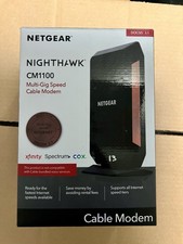 Netgear CM1100-100NAS Nighthawk DOCSIS 3.1 Multi-Gig Speed Cable Modem New