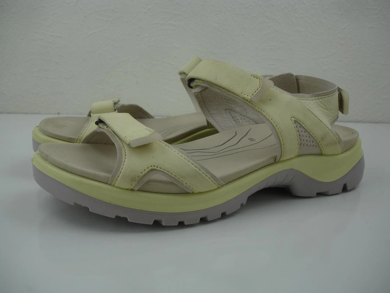 Sandali donna 8 8 5 tg 39 Ecco Dri Tan Receptor Yucatan giallo pallido impermeabili