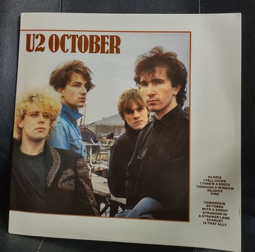 U2, "October" 12" LP Vinyl, 1981 Pressing. Vinyl mint!
