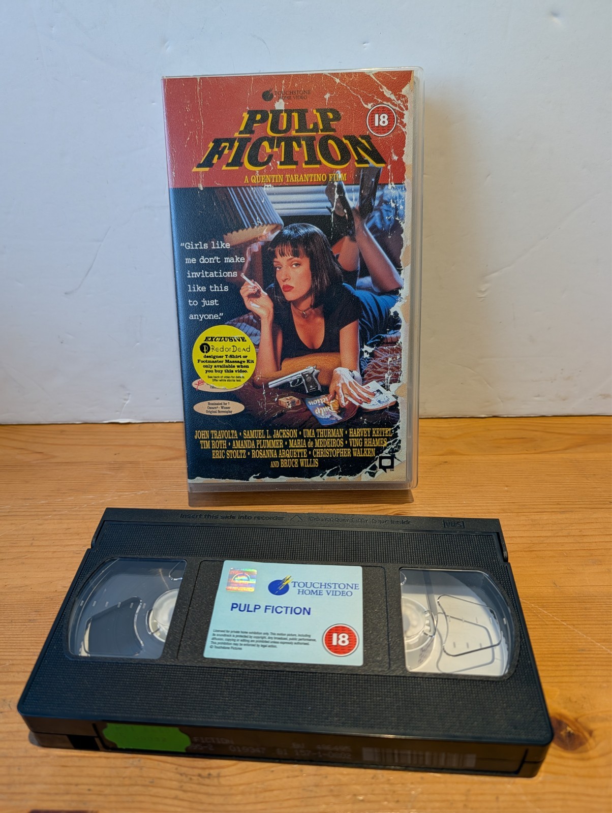 Pulp Fiction VHS Video Tape - 1995 - Cert 18 - Dir. Quentin Tarantino