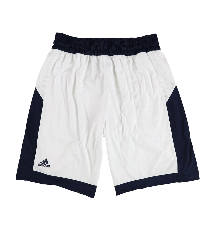 Pantalones Cortos de Entrenamiento Atléticos Adidas Para Hombre 2 Tonos, Blanco, L
