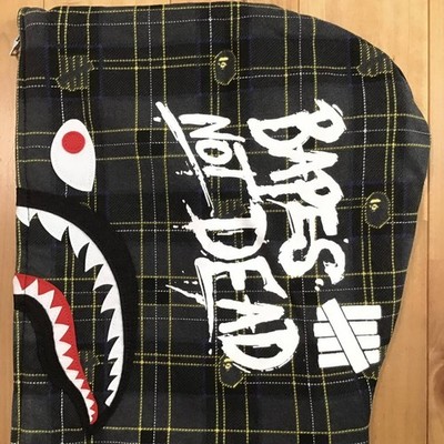 BAPE × Undefeated Check Shark Full Zip Hoodie A Bathing Ape Size S