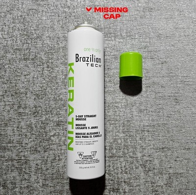 Brazilian Tech Keratin 5 Day Straight Mousse 8.8oz (MISSING CAP!!)