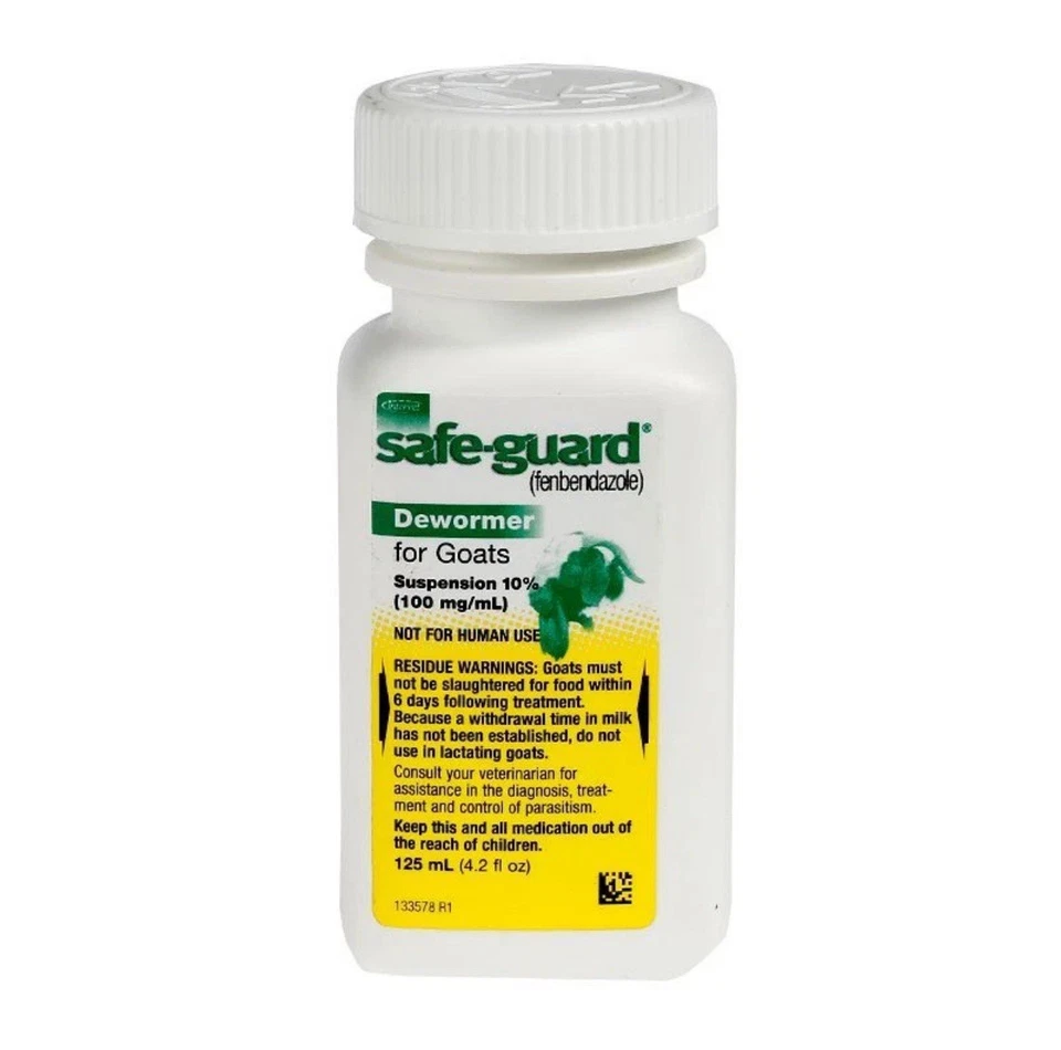 Desparasitante líquido oral Safe-Guard Goat 125 ml fenbendazol 10 % 100 mg por ml paquete de 2 Foto 2 de 2