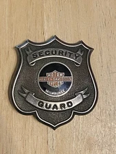Harley Davidson Motorcycles Milwaukee, Wisconsin Security Guard Badge
