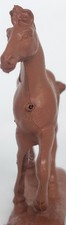 Vintage Brown Plastic Horse Figure Hong Kong Base