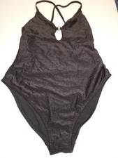 NEW AMERICAN EAGLE AERIE LARGE 1pc SWIMSUIT BLACK, CHEEKY