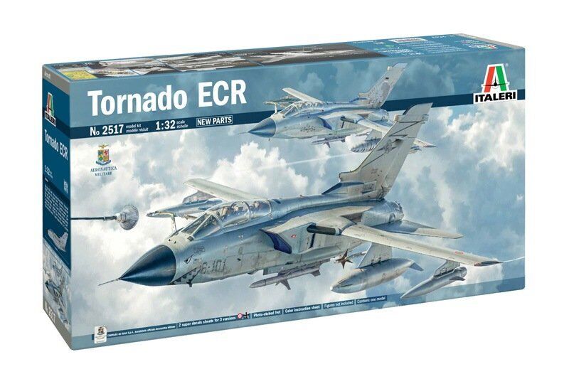 Italeri 2517 1/32 Scale Model Aircraft Kit Panavia Tornado EA200B ECR w/PE  Parts
