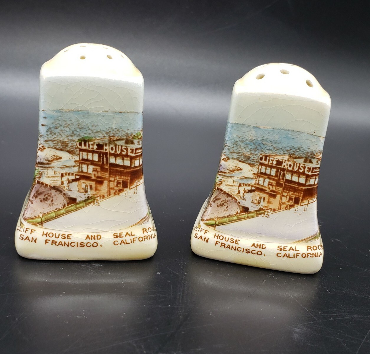 Vintage Royal Winton Staffordshire Salt and Pepper Shaker Souvenir San Francisco eBay