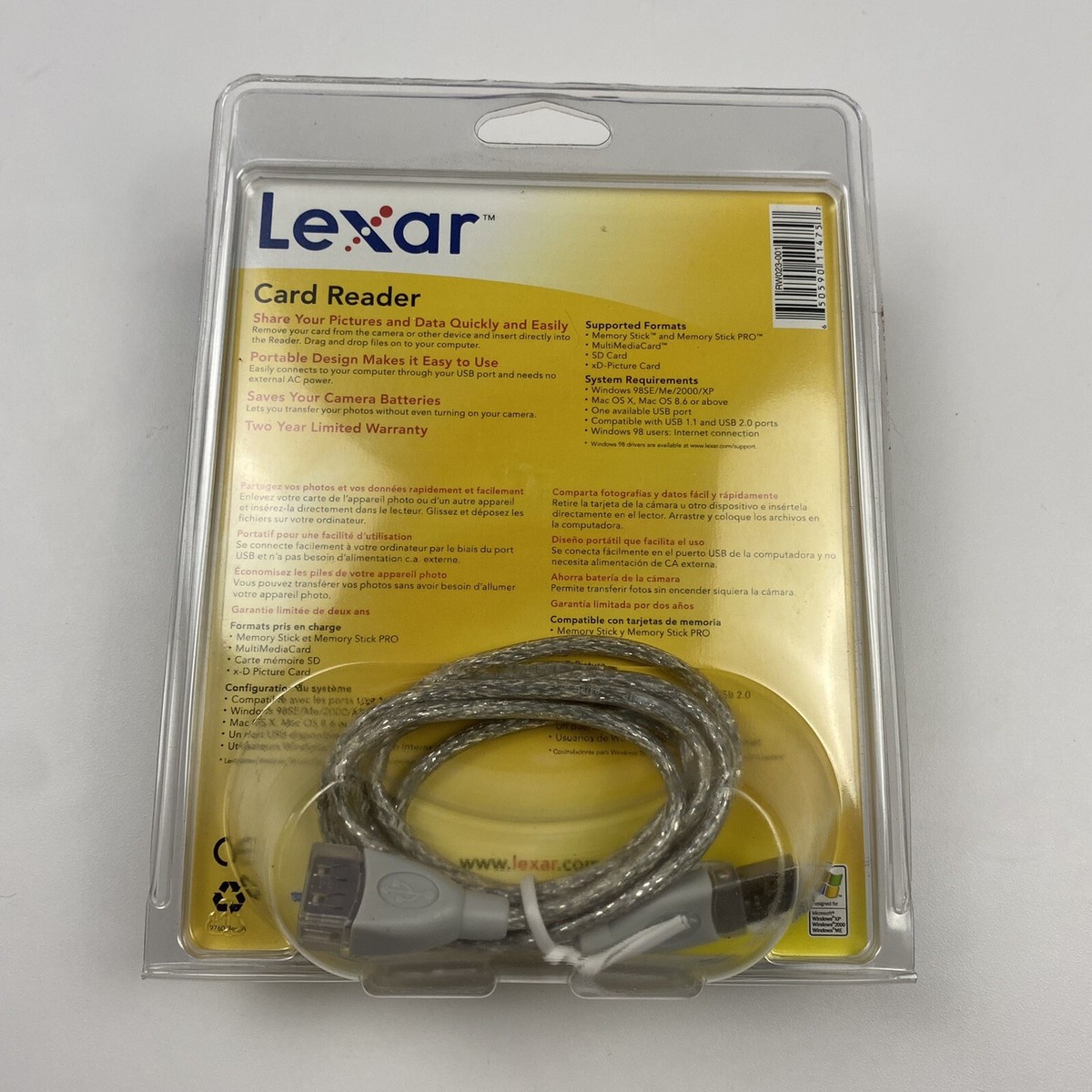 Lexar Media USB Multi-Card Reader FREE SHIPPING New Sealed