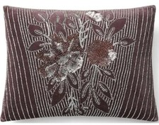 Ralph Lauren Avery Collection Barkin Reversible Velvet Throw Pillow 12x16 New