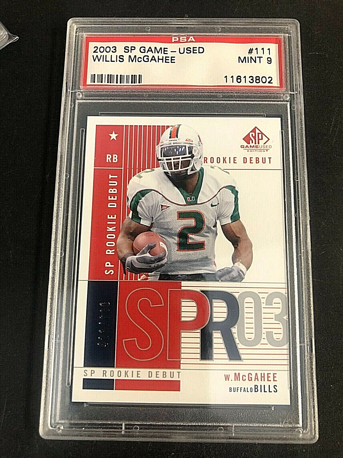 Willis McGahee SP Game Used #111 Base