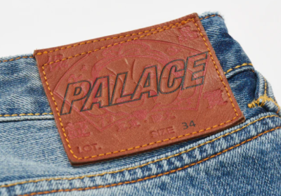 Palace Evisu Long Selvedge Denim Shorts Light Wash SS24 Dice