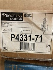 PROGRESS LIGHTING P4331-71 4 LIGHT CHANDELIER GILDED IRON -NOS