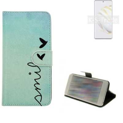 360° Schutz Hülle für Huawei nova 10 Wallet Case Design smile