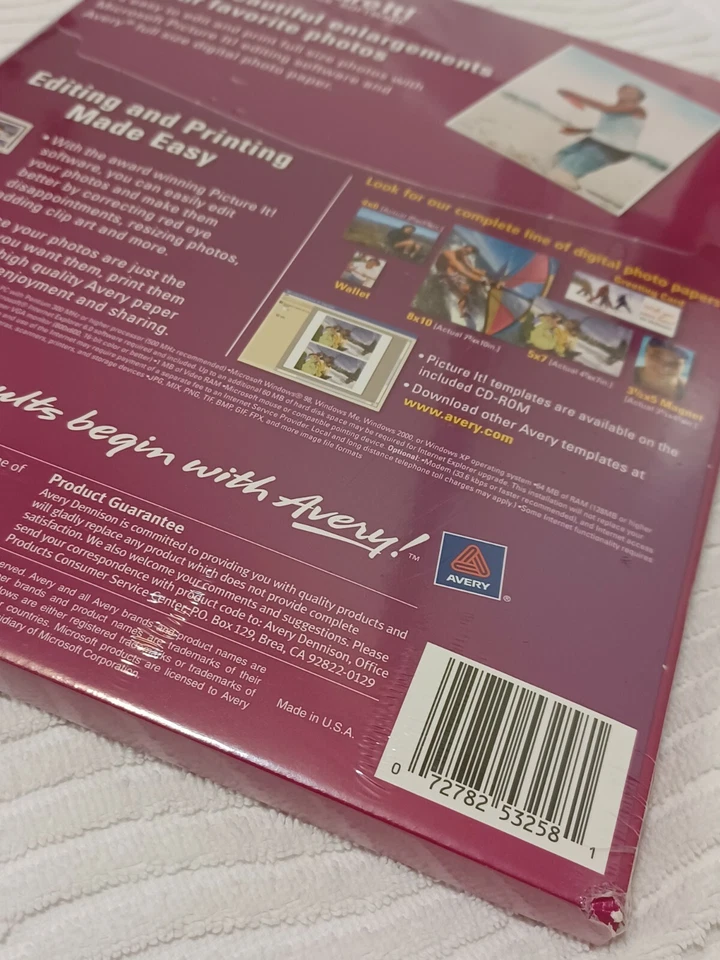 Avery Picture It Express Software 8 1/2 ×11 Matte Digital Photo Paper Free Ship - Image 3 of 4