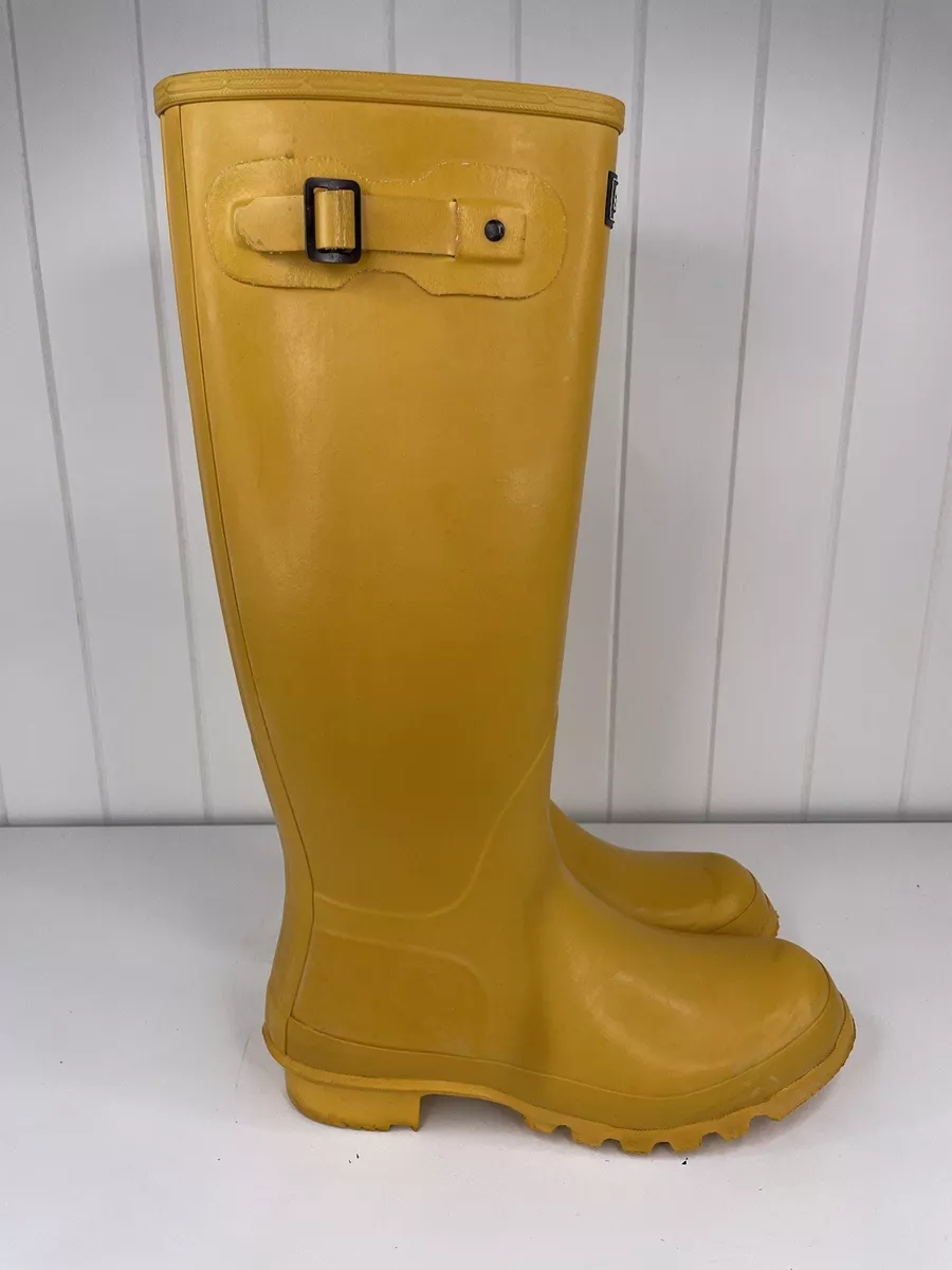 Genuine Barbour Mens Wellies Wellington Boots Yellow US Men s 8 US Women s 9