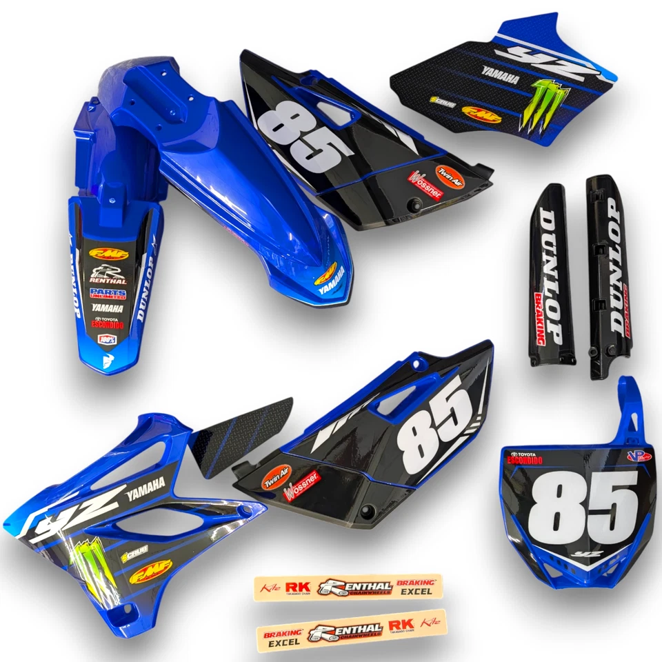 Plásticos + Gráficos Yamaha YZ 85 2002-2018 Restyle | Número de carrera personalizado Foto 2 de 4