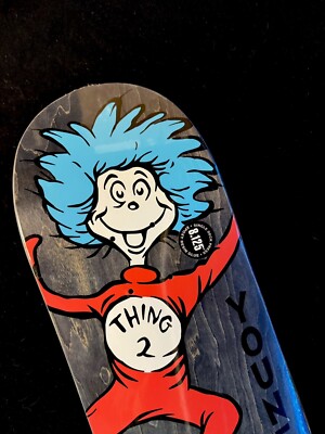 RARE Youness Almost Dr. Seuss Rodney Mullen Skateboard Deck Thing