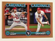Kyle Leahy & Chris Roycroft 2024 Topps Gold Foil Rookie Combos #’d 0830/2024