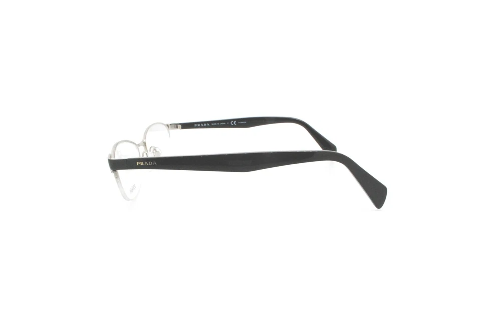 New Authentic Prada VPR 53Q 7BN1O1 Japan Silver Titanium Half Rim Eyeglasses NOS - Image 4 of 4