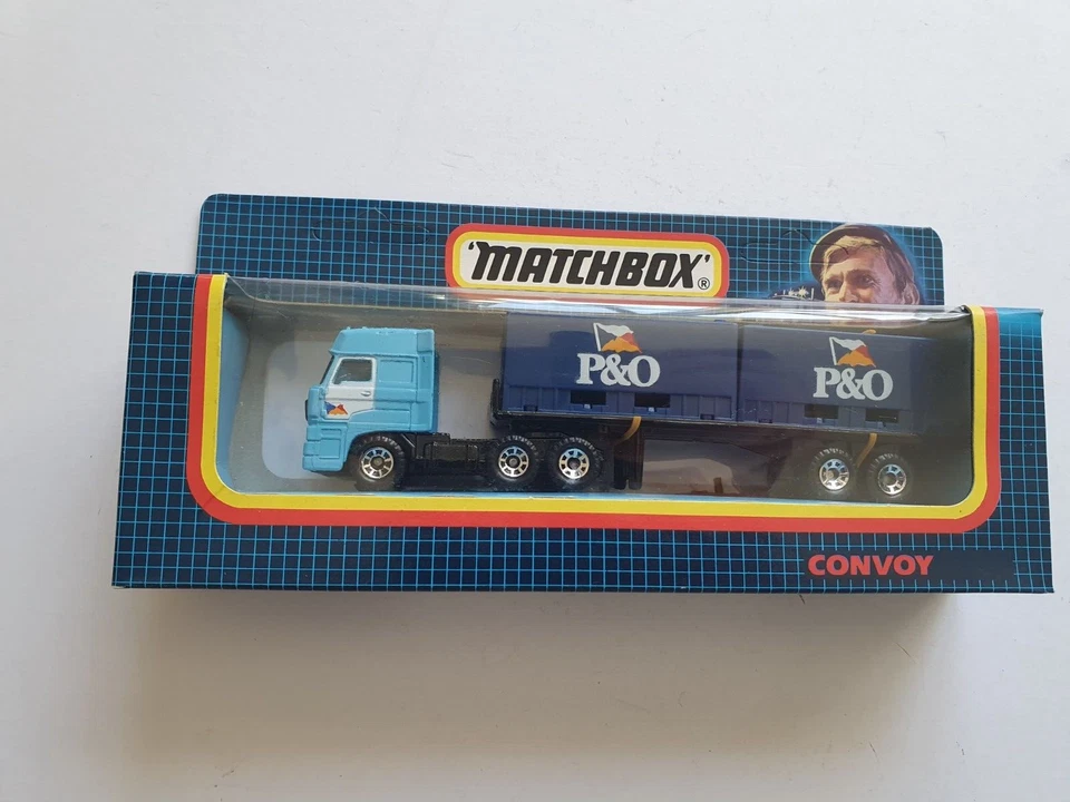 MATCHBOX CONVOY CY-26 DAF DOUBLE CONTAINER TRUCK P&O UNPUNCHED UNLABELLED MINT - Image 2 of 4
