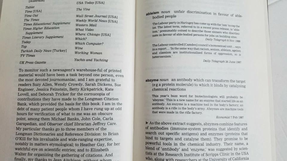 1990 Longman Register of New Words John Ayto (Sale in the USSR only) 1st Edition - Image 4 of 4