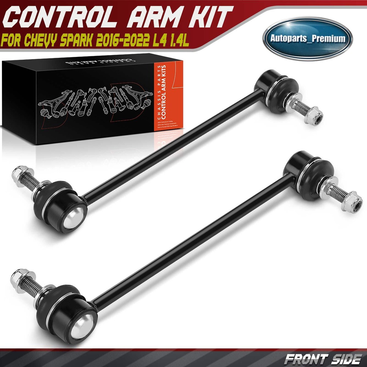 2Pcs Front Left and Right Stabilizer Bar Link for Chevy Spark 2016