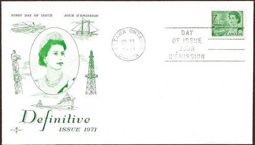 🍁Canada  #543   "QUEEN ELIZABETH II"    Brand New 1971   Rosecraft Cover