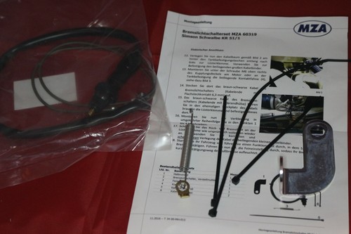 SET Bremslichtschalter Umbausatz Bremslicht Bremse Hinten Simson Schwalbe KR51/1